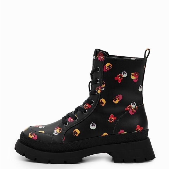 🔥Desigual Floral lace-up boots New with box - Picture 4 of 15